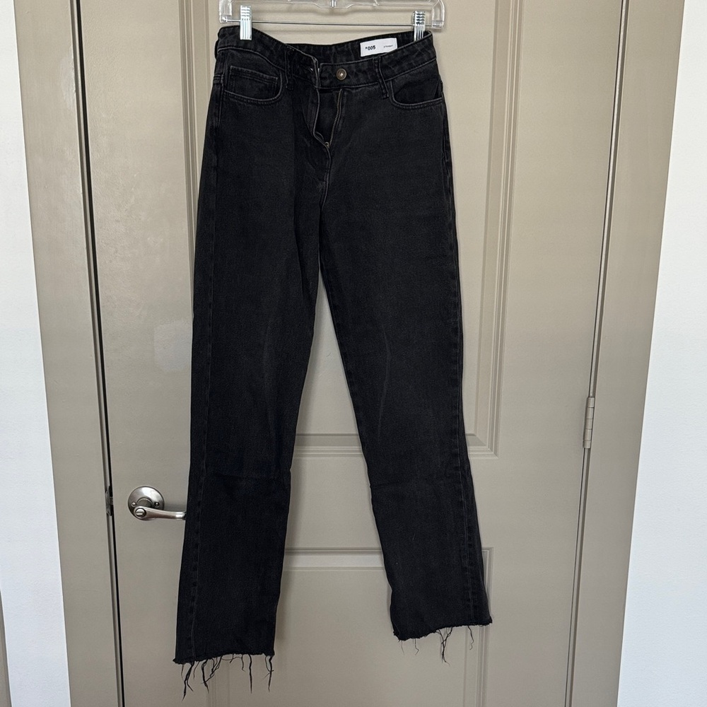 Women's Black Straight Leg Jeans